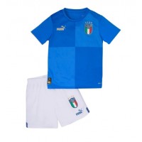 Billiga Italien Barnkläder Hemma fotbollskläder till baby 2022 Kortärmad (+ Korta byxor)